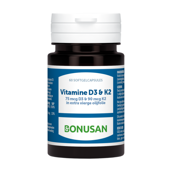 Bonusan Vitamine D3 & K2 (60 capsules)