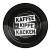 Metal Ashtray - Kaffee Kippe Kacken - 13,5 x 13,5cm