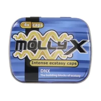 De verpakking van MollyX bevatten 4 capsules. Ingrediënten per vegetarische capsule zijn Black Ginger 300 mg, DL- Phenylalanine 200 mg, Kanna extract 100 mg, Zink 10 mg